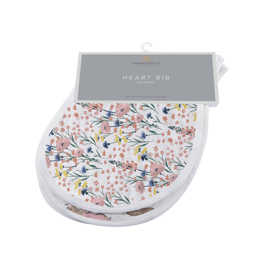 Wildflowers Bamboo Muslin Bibs – 2 Pack